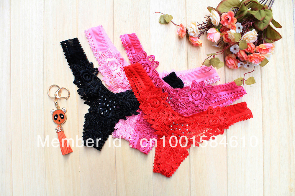 Free Shipping 5549 Sexy Women Underwear Panty Hot Lingerie with Stud