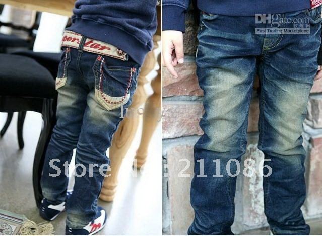Free Shipping 5pcs baby pants boys denim jeans girls pants boys trousers kids children trousers dfhbdf