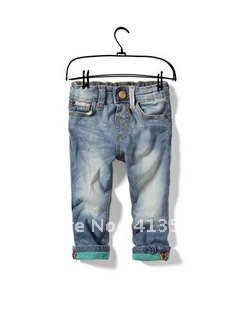 FREE SHIPPING 5pcs/lot 2012 new arrival Zaraaa baby boy/Girls Jeans long pants,kids long jeans,for 2-8years, 5size