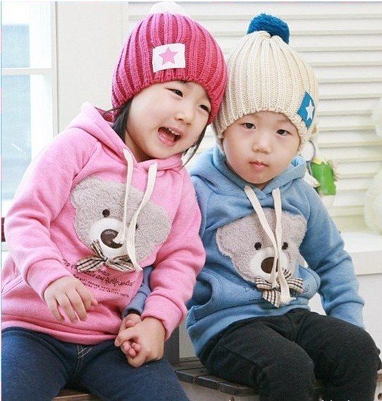 free shipping 5pcs/lot baby /Toddler /kids bear Sweater/ coat/Girl's and Boy's Sweater/Kids Clothes