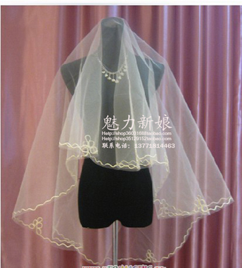 Free Shipping 5pcs/lot Bridal veil ivory small veil 1.5 meters dh-cs  V421