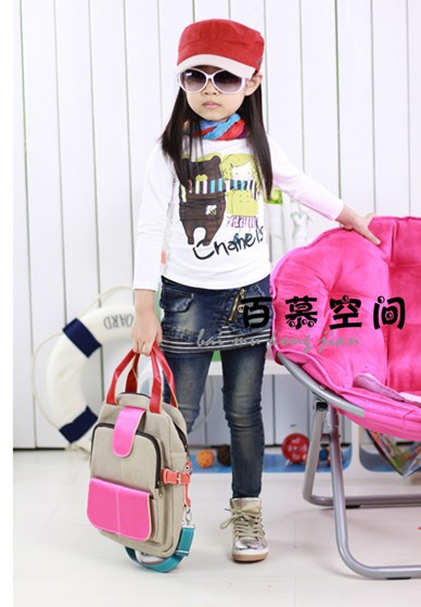 Free shipping 5pcs/lot fashion Autumn female children denim skirt jeans5 piece girls jeans lengging