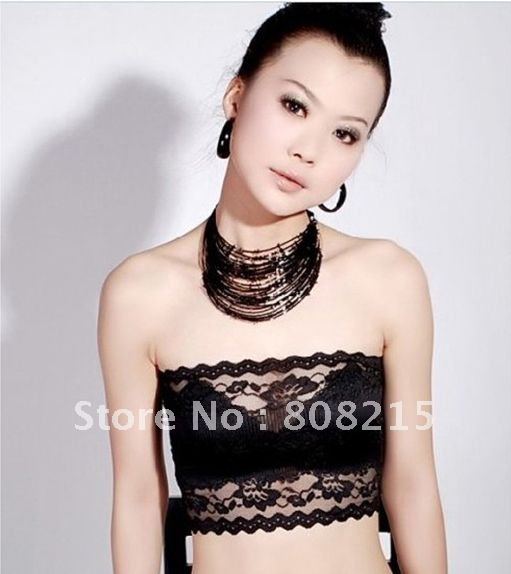 Free Shipping 5pcs/lot Fashion sexy ladies Lace Bra women chest wrapped/lady's chest wrap,boob tube top