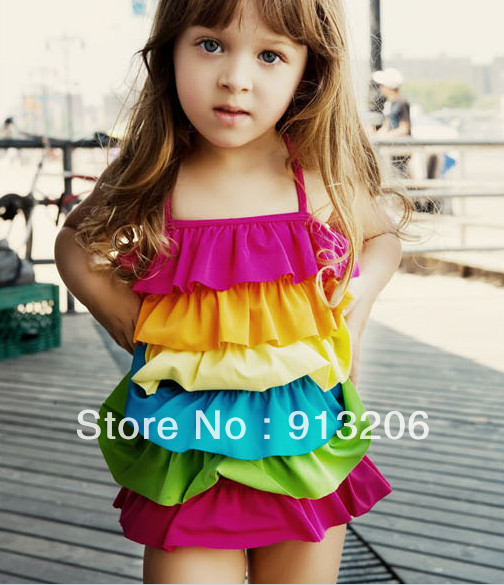Free Shipping!!!5pcs/lot,first-class quality,Blue color,Baby Swimwear,Kid Swimsuit,Girl Bikini,Childre Clothing/Costume