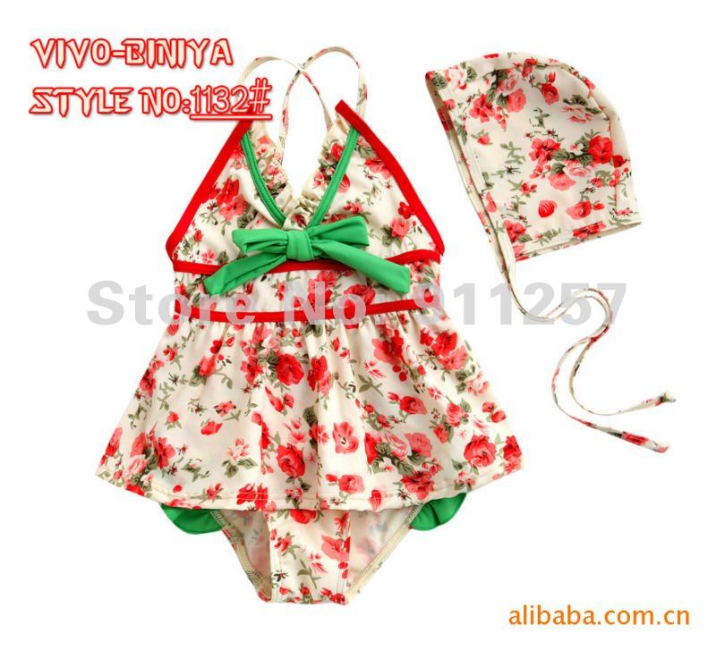 Free Shipping,5pcs/lot,first-class quality,Red color,Baby Swimwear,Kid Swimsuit,Girl Bikini,Childre Clothing/Costume