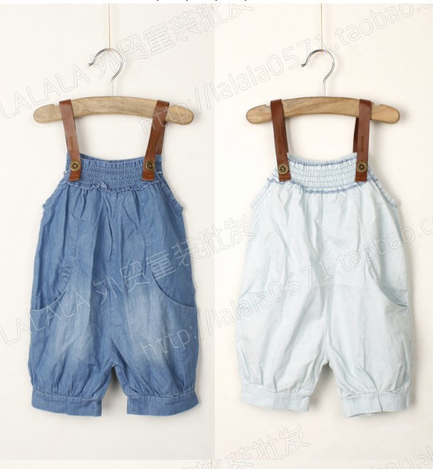 Free shipping! 5pcs/lot girl's jumpsuits children's clothes 2colors kid's overall