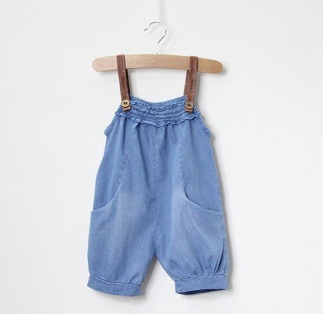 Free shipping 5pcs/lot hot sale children bule girls overalls jeans 2-8 yrs old kids pants