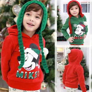 Free shipping 5pcs/lot Hot selling  children's clothing /pullover MICKEY fleece sweatshirt outerwear/kids hoodies/hoody
