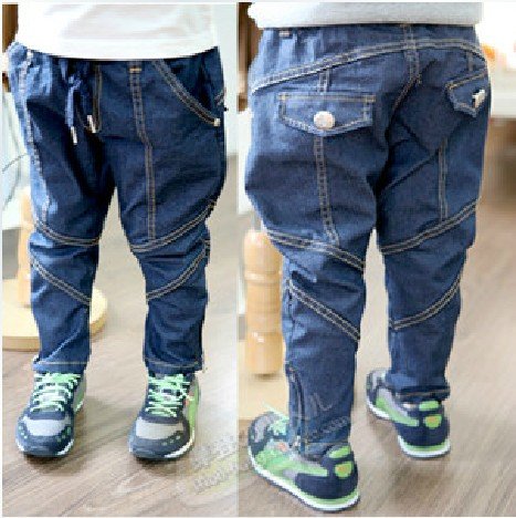 Free shipping 5pcs/lot kid's casual jeans trousers, boy's fashion jeans pants,popular jeans