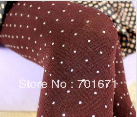 Free Shipping 5pcs/lot mixed color autumn women's jumpsuit socks small round polka dot stockings stovepipe legging V3770