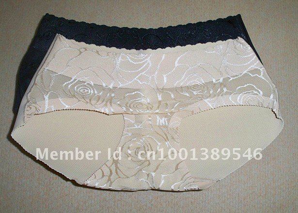 Free shipping 5pcs/lot seamless sexy lace Bottoms Up underwear,bottom pad panty,sexy Body Shaping buttock up panty