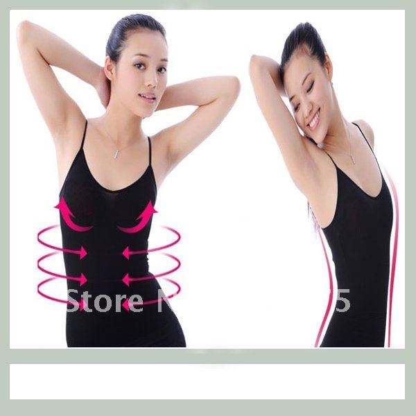 Free Shipping 5pcs/lot Slimming Body Clothes Slimming Vest Body Shaping Garment Sexy Vest Black Beige