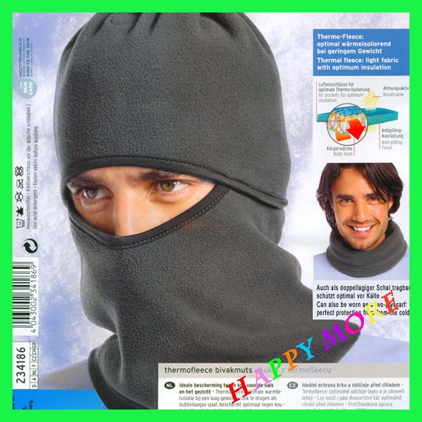 Free Shipping !!! 5pcs/lot Thermal Fleece balaclava hood police swat ski mask