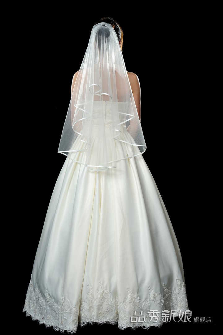 Free shipping 5pcs/lot  White Ivory 1.5m 1 layer Bridal veils T19, bridal wedding veil,bride dress veil