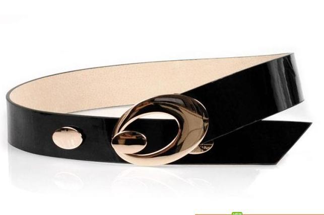 free shipping 5pcs/lot Y-3023 overcoat belt japanned leather cummerbund genuine leather fashion decoration all-match