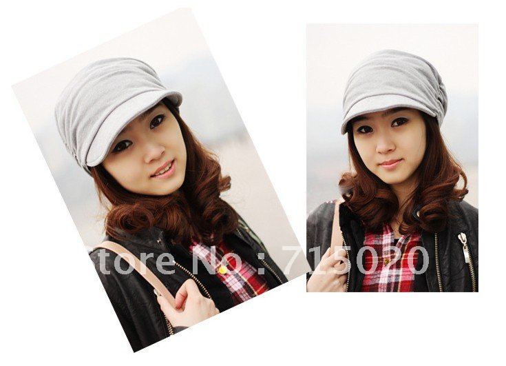 Free Shipping (5pieces/lot) Fashion Korean winter woolen yarn hats knitted cap for lady weave slouch hats