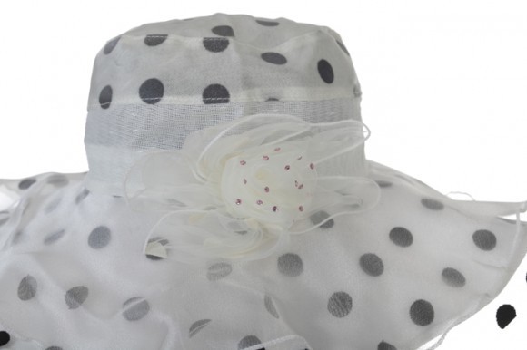 Free  shipping  6  colors hot sale Korean style dot lace foldable hat sun hat   417