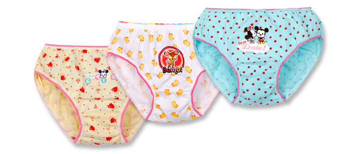 free shipping 6 pcs/lot Baby Panties Children clothing girls cotton underwearlovely gift