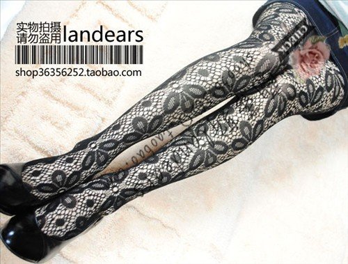 free shipping 6/pcs lot wholesale Sexy Black Pantyhose/ Retro net Jacquard Costume Stockings Tights