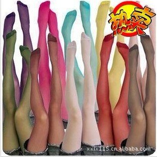 free shipping 6 pcs/lot Women Sexy Silk stocking Pantyhose thin tights summer Leggings Women Stockings 7 Colors wholesale