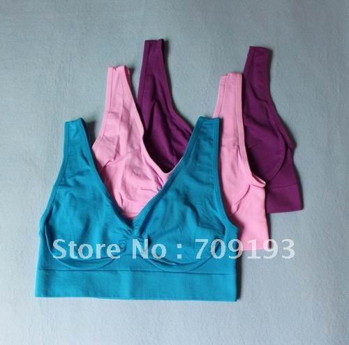 Free shipping 60pcs/lot=20 packs OPP Bag package Colored AHH Bra Leisure Bra Body Shaper