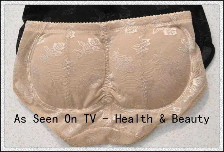 Free Shipping 60pcs/lot Buttock Pad Body Shaping Shorts  Women Panties Low Waist Hold Buttock Shape Panties