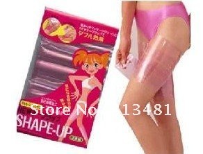 Free shipping,6pack/lot Perspiration Lost Weight Shape Up Thigh Calf Anti Cellulite Leg Slimming Thin Belt slimmer PVC Wrap