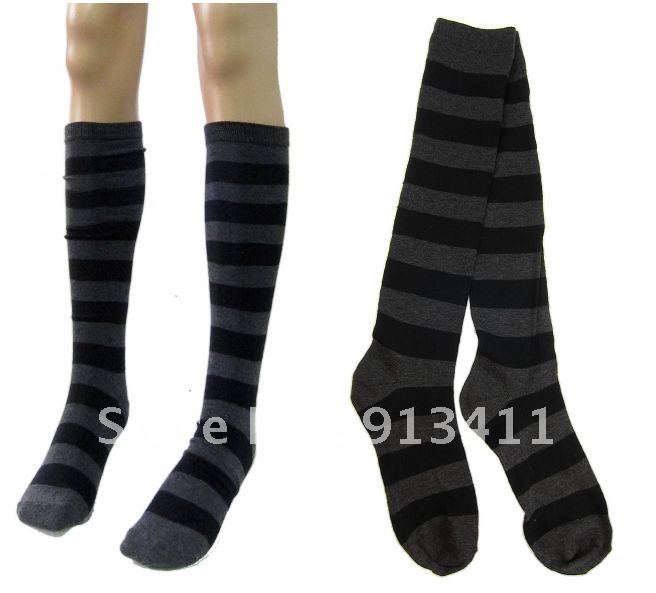 Free Shipping 6pairs/lot  Ladies fashion new  color cotton high socks