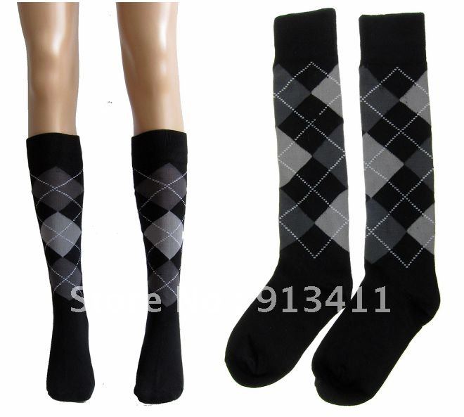 Free Shipping 6pairs/lot  Ladies fashion new  color cotton high socks