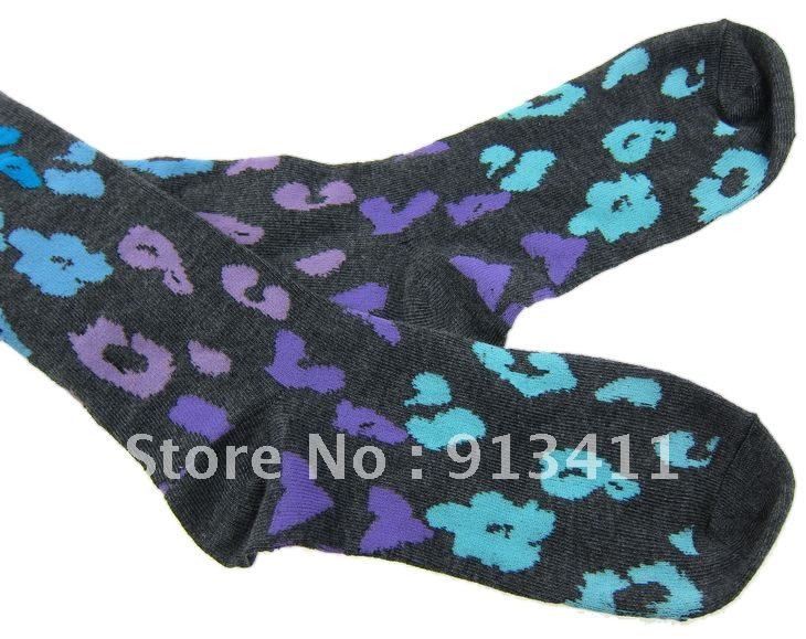 Free Shipping 6pairs/lot  Ladies fashion new  color cotton high socks