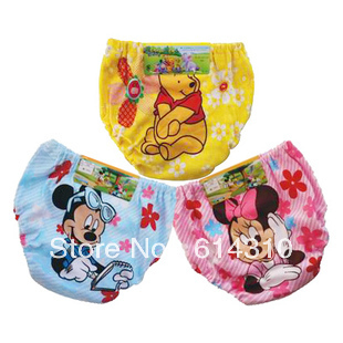 Free shipping! 6pcs infants cotton underwear cute cartoon design baby boys/girls short pants