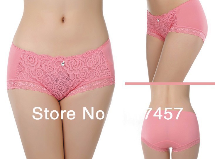 Free Shipping 6pcs/Lot women's sexy underwears Hollow out  embroidery lace sexyg thongs panties for women underpants