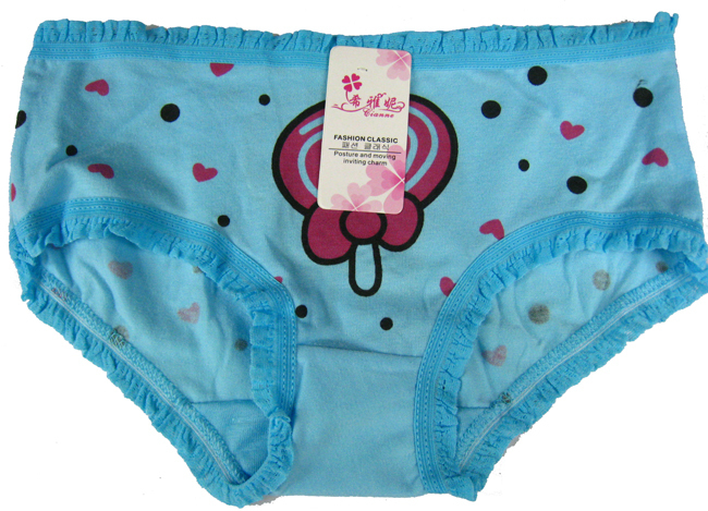 Free shipping 7 pieces/lot  Ms. sexy print multi color panties cotton