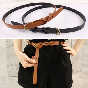 free shipping 79030 fashion personality vintage copper 8 brief belt decoration slim leather female