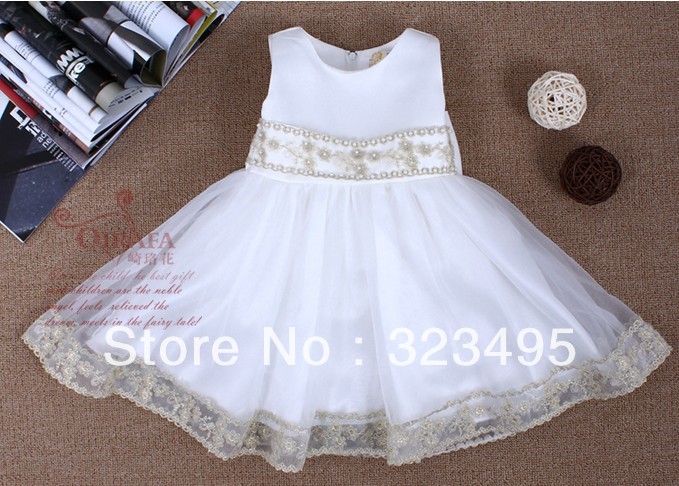 free shipping 7pcs/lot 2013 hot  girl princess  lace dress  nice girl  dress kids clothing  2colors