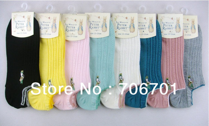 Free Shipping 8 Colors Cotton Solid Colors Women Ankle Socks Wholesale 20pairs/lot (mixed colors)