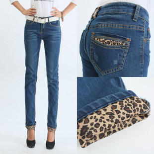 Free shipping 800 Dark Blue skinny pants 2013 women's plus size slim jeans