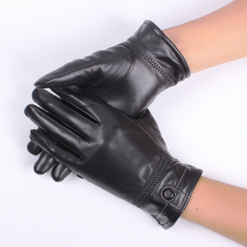 Free shipping 800 sheepskin gloves winter women's all-match plus velvet thermal genuine leather gloves