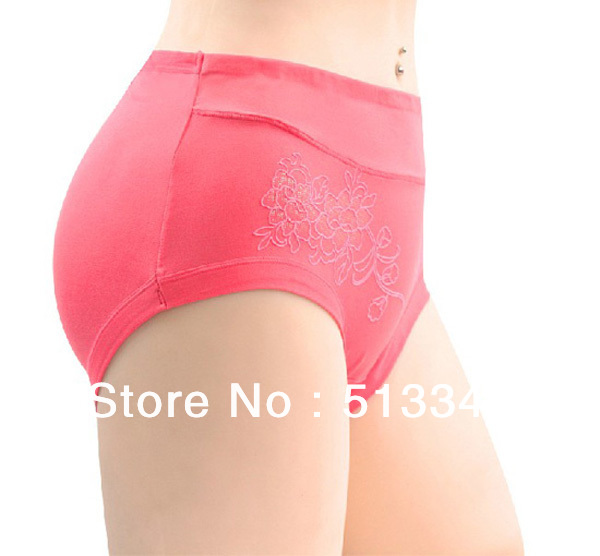 Free shipping, 904, Large size Top-grade ladies printing briefs