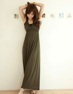free shipping 9044 low-cut big v soft cotton spaghetti strap full dress belt