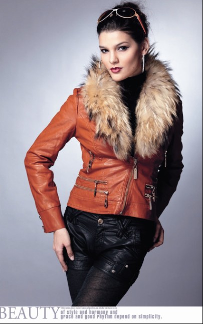 Free shipping 920 prettifier fur collar short design leather clothing thickening cotton-padded