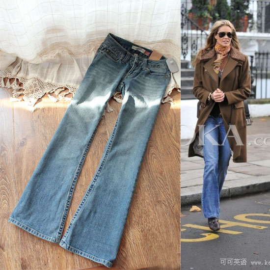 Free Shipping 929 cattle fashion normic female denim trousers flare trousers slim butt-lifting beautiful