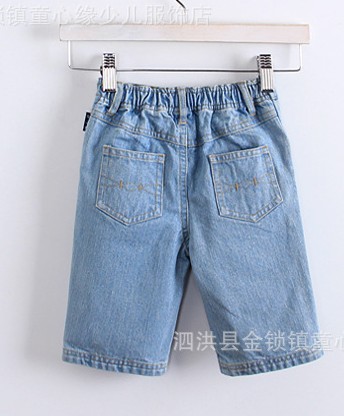 Free shipping A limited number ! Children summer denim shorts , boys casual pants , girls jeans 2T-3T-4T
