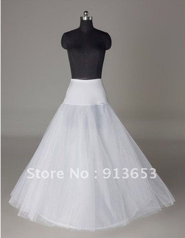 Free shipping A-Line White Petticoat Crinoline Wedding Petticoat Bridal Slip Underskirt Crinoline For Wedding Dresses Hot sale