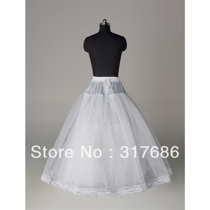 Free shipping A-line White Tulle Wedding Bridal Dress Gown Accessories Underskirt Crinoline Petticoat Pannier Underwear QC002