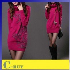 Free shipping A piece from the sale of 2012 spring print long design sweater female long-sleeve basic shirt sweater plus size