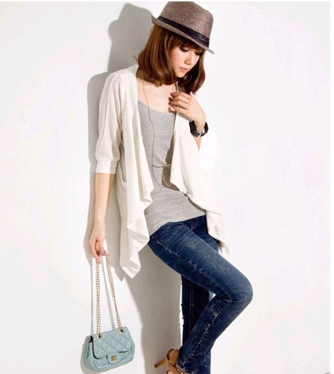 Free shipping, Aa998 quality irregular slim mantissas shirt white ,15