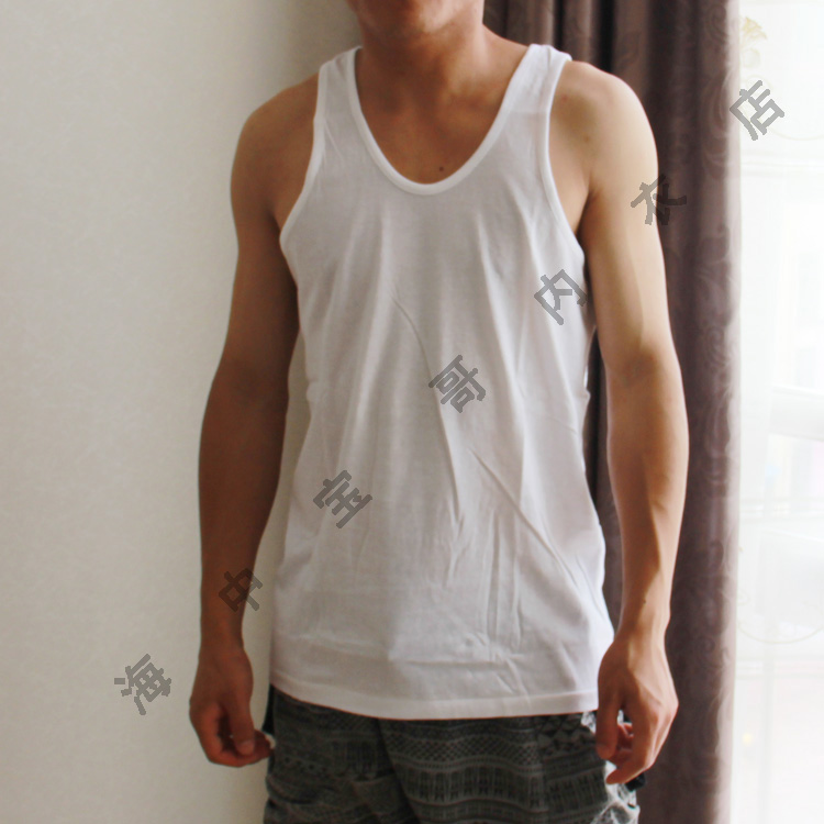 Free shipping! Ab 100% cotton single jersey male basic vest s706