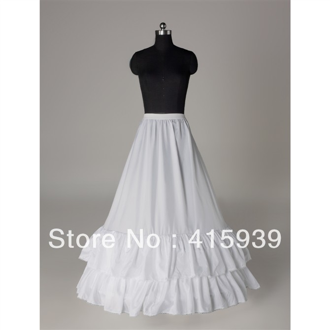 Free shipping actual picture two layers underskirt petticoat crinoline pannier underdress for wedding dresses QC009