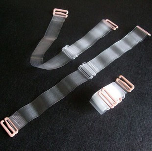 Free shipping Adjustable underwear transparent shoulder strap